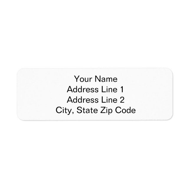Étiquette Your Name and Address Simple Plain Address Labels (Devant)