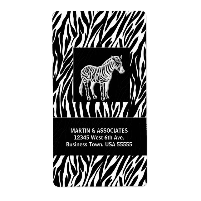 Étiquette Zebra Print Executive Shipping (Devant)