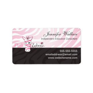 Étiquette Zèbre rose