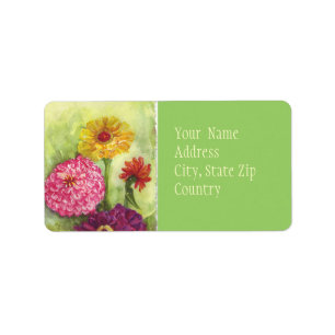 Étiquette Zinnias