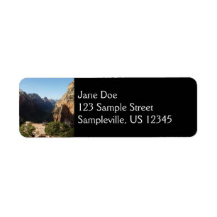Étiquette Zion depuis Angels Landing Trail Parc national de