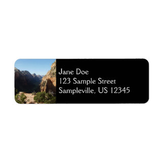 Étiquette Zion depuis Angels Landing Trail Parc national de