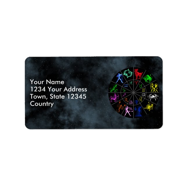 Étiquette Zodiac signs (Devant)