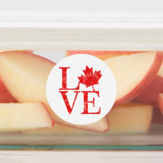 Étiquettes 20 Canadian Maple Leaf Love