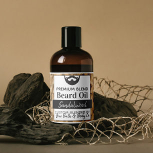 🧔 ‍ ♂️ Étiquettes À Huile De Barbe De Camouflage 
