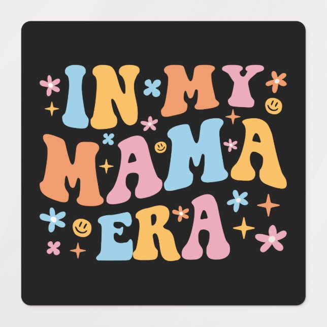 Étiquettes À l'Ère de Ma Maman Je (Design 1)
