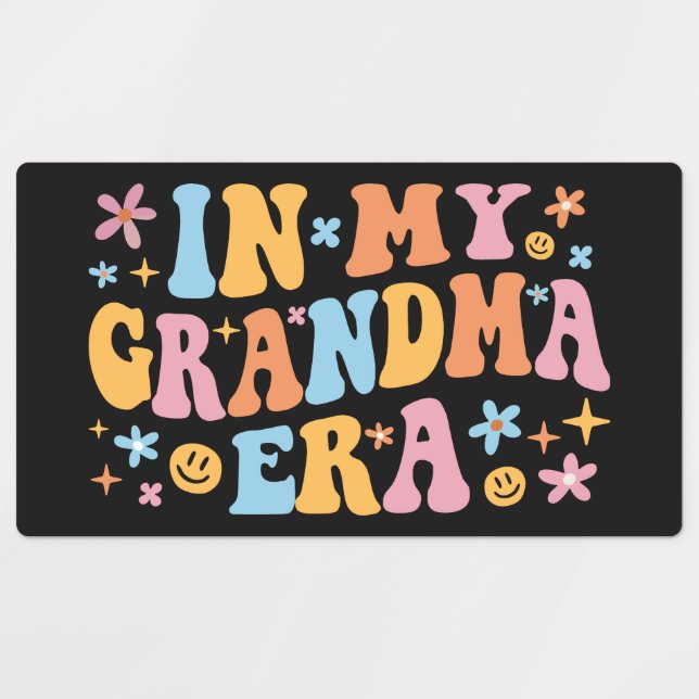 Étiquettes À Mon Ère de Grand-Mère Je (Design 1)