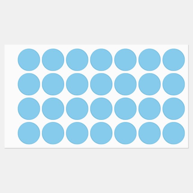 Étiquettes à repasser Baby Blue (Feuille)
