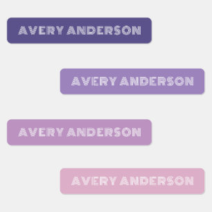 Étiquettes Adhésif Purple Skinny imperméable