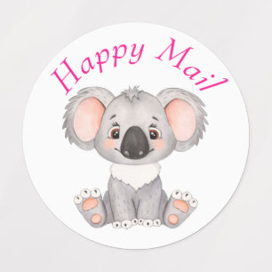 Étiquettes adresse d'anniversaire aquarelle