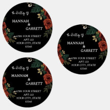 Adresse de mariage de jardin romantique noir