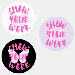 Étiquettes Afficher votre travail