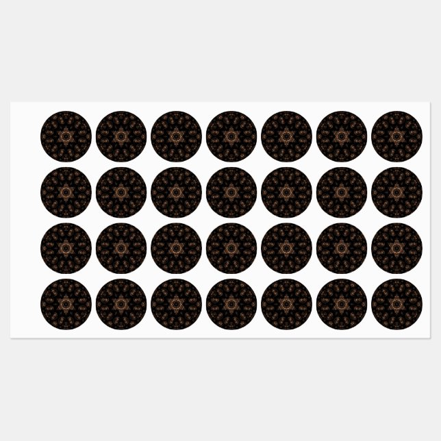 Étiquettes Âge de bronze Mandala (Feuille)