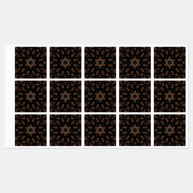 Étiquettes Âge de bronze Mandala (Feuille)