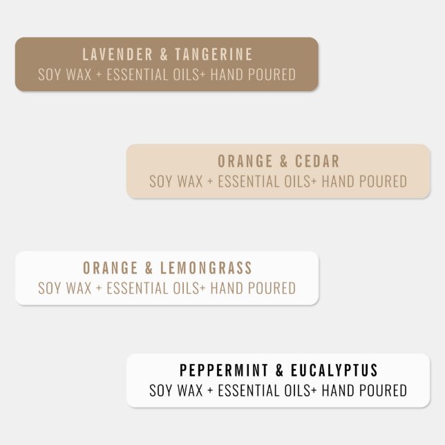 Étiquettes agressés par un phoque à bougie neutre  (Groupe)