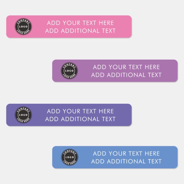 Étiquettes Ajouter votre logo et votre texte personnalisé (Groupe)