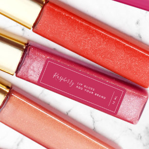 Étiquettes Ajoutez votre marque White Border Editable Color P