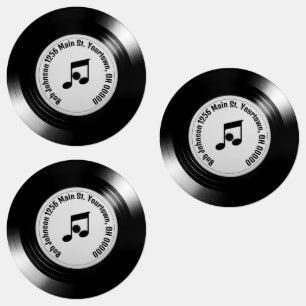 Étiquettes Albums disque brillants Black Vinyl LP