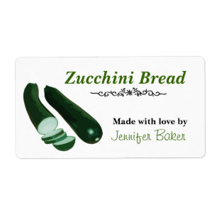 Étiquettes alimentaires de Zucchini
