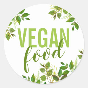 Étiquettes alimentaires du Veganisme vert Vegan
