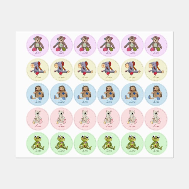 Étiquettes Animaux de compagnie (Feuille)