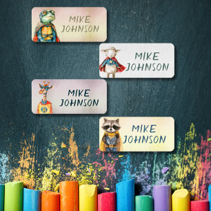 Étiquettes Animaux Héros imperméable vêtements pour enfants n