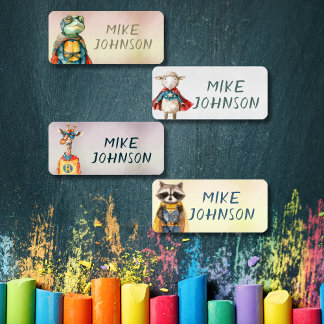 Étiquettes Animaux Héros imperméable vêtements pour enfants n