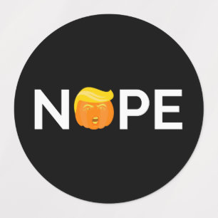 Étiquettes Anti-Trump - Nope Halloween Edition I