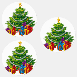 Étiquettes Arbre de Noël, noël, vacances