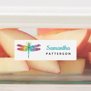 Étiquettes Arc-en-ciel Dragonfly Personnalisé Enfants
