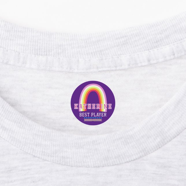 Étiquettes Arc-en-ciel Violet (Apposé)