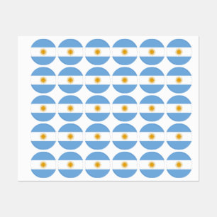 Étiquettes Argentina flag