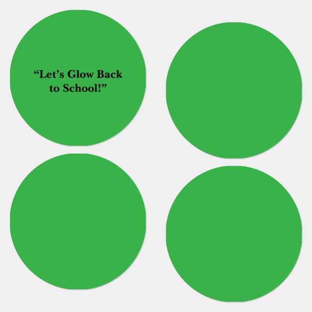 Étiquettes Arrière-plan vert néon plat - Texture scolaire (Groupe)