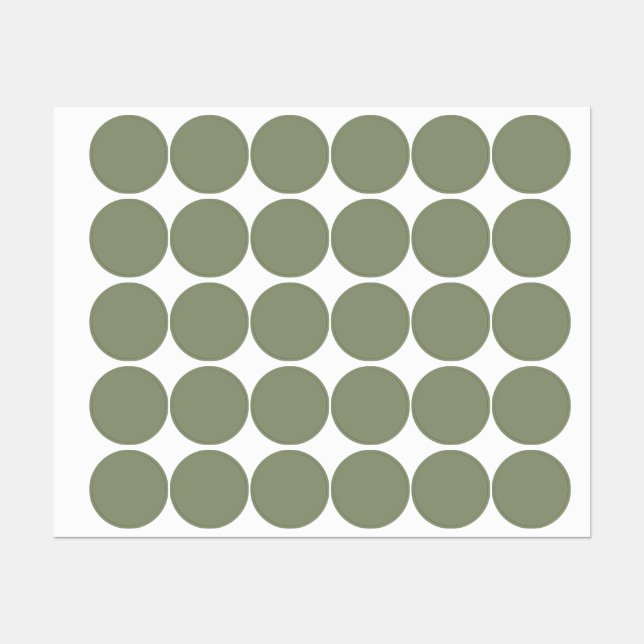 Étiquettes Artichaut (couleur unie) (Feuille)