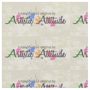Étiquettes artistiques de tissu d'attitude