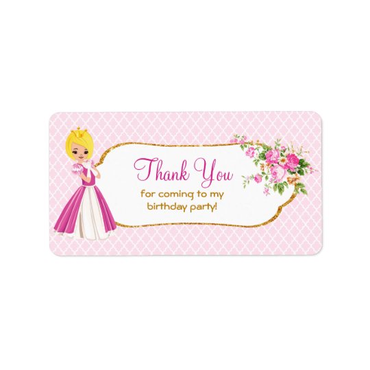 Étiquettes assez blonds de Merci de princesse