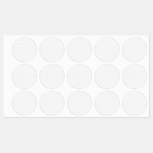 Étiquettes Autocollant de sceau de monogramme blanc de luxe