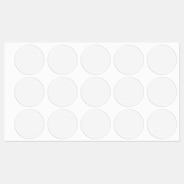 Étiquettes Autocollant de sceau de monogramme blanc de luxe (Feuille)
