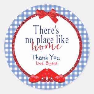 Étiquettes autocollantes de fête OZ No Place Like 