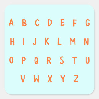 Étiquettes autocollantes lettres de l'alphabet ABC