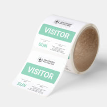 Étiquettes autocollantes personnalisées pour visit
