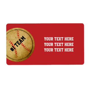 Étiquettes autocollantes pour équipe de baseball v
