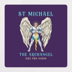 Étiquettes Autocollants de prière catholiques Saint Michel Ar
