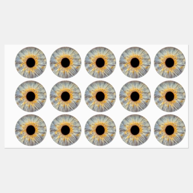 Étiquettes Autocollants pour les yeux (Feuille)