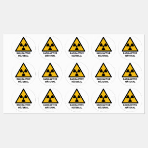Étiquettes Avertissement de matière radioactive, rayonnement 