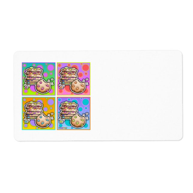 ÉTIQUETTES AVERY - COOKIES Pop Art (Devant)