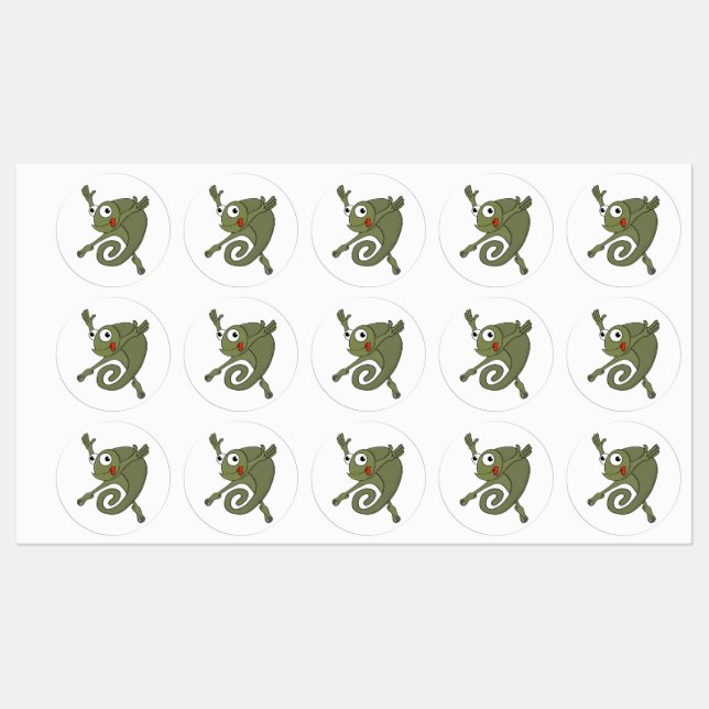 Étiquettes Awesome Chameleon (Feuille)