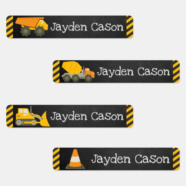 Étiquettes Balises de petit nom pour enfants - Vêtements Four (Groupe)