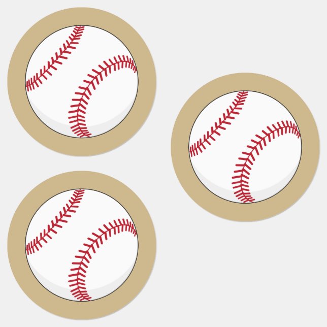 Étiquettes Balle de baseball (Groupe)