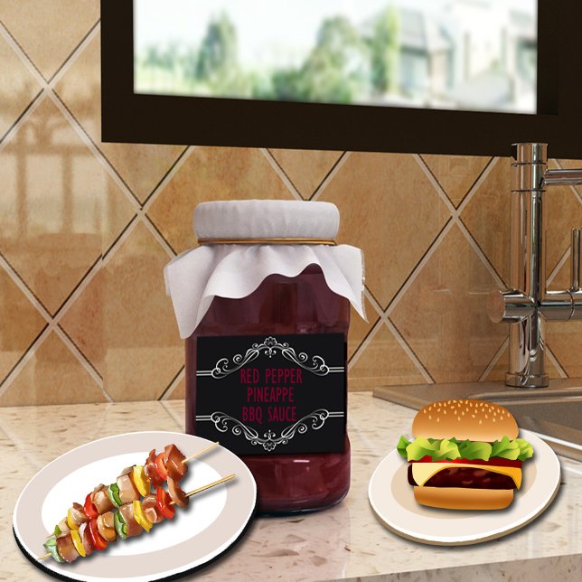 ÉTIQUETTES BBQ SAUCE ÉTÉ AMUSANT PERSONNALISÉ (Créateur téléchargé)